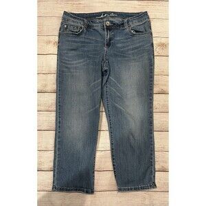 Inc Denim Skinny Leg Curvy Fit Crop Blue Denim Jeans Women’s Size 8